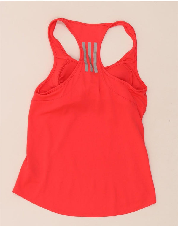 Adidas Womens Climalite Vest Top UK 8/10 Small Red Polyester