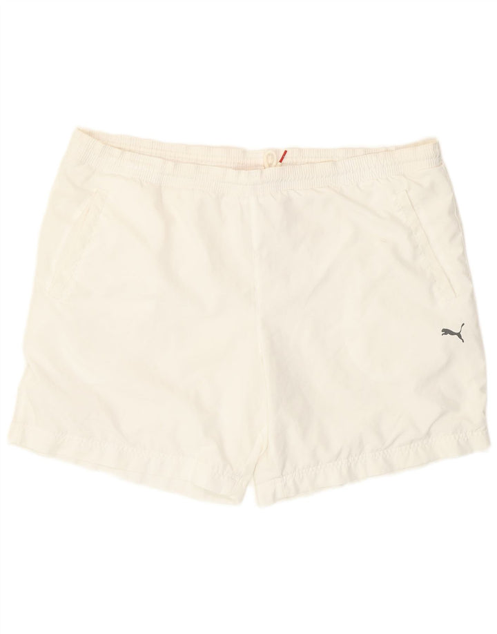 Puma Mens Sport Shorts Large  White Polyester
