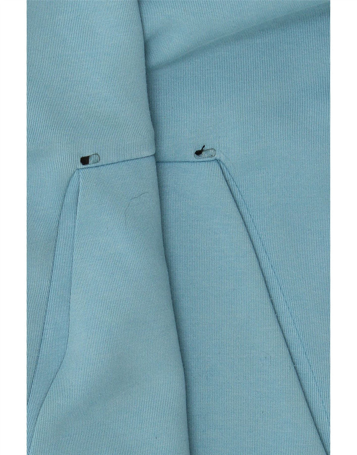 Nike Mens Zip Hoodie Sweater Large Blue Cotton