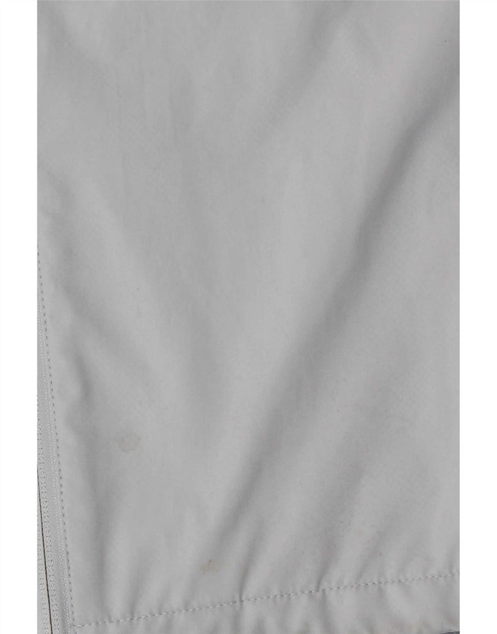 Umbro Mens Graphic Hooded Rain Jacket UK 40 Large Grey Polyester