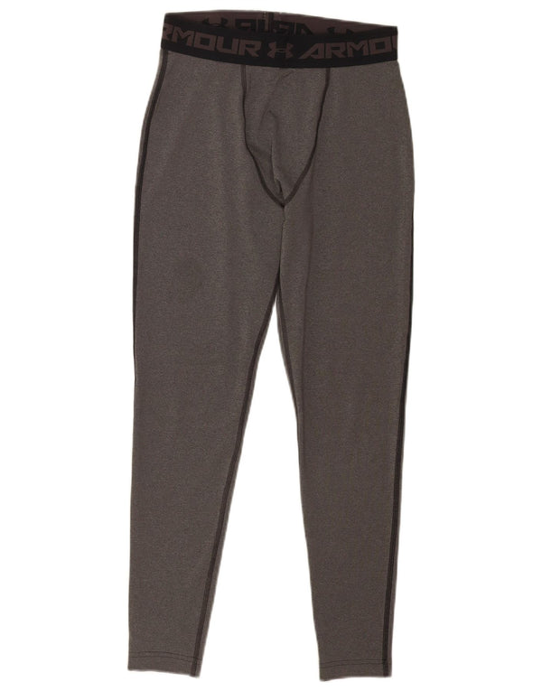 Under Armour Mens Heat Gear Graphic Leggings Large Grey Colourblock
