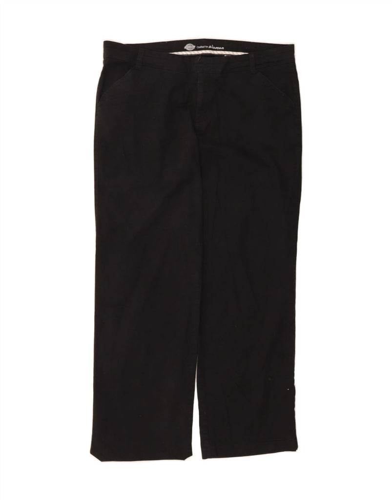 DICKIES Womens Relaxed Fit Casual Trousers US 18 2XL W40 L31 Black Cotton Vintage Dickies and Second-Hand Dickies from Messina Hembry 