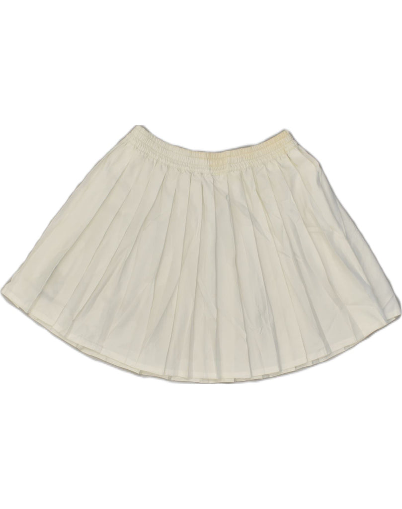 LOTTO Womens Pleated Skirt Small W24 White Polyester Sports | Vintage Lotto | Thrift | Second-Hand Lotto | Used Clothing | Messina Hembry 