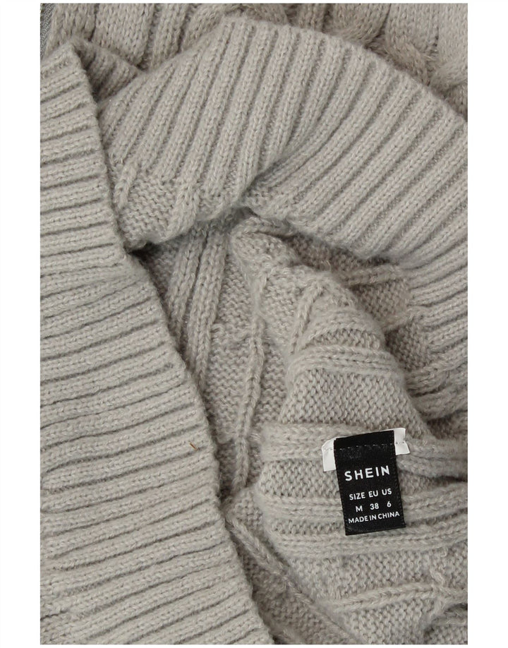 Shein Womens Jumper Dress UK 14 Medium Grey