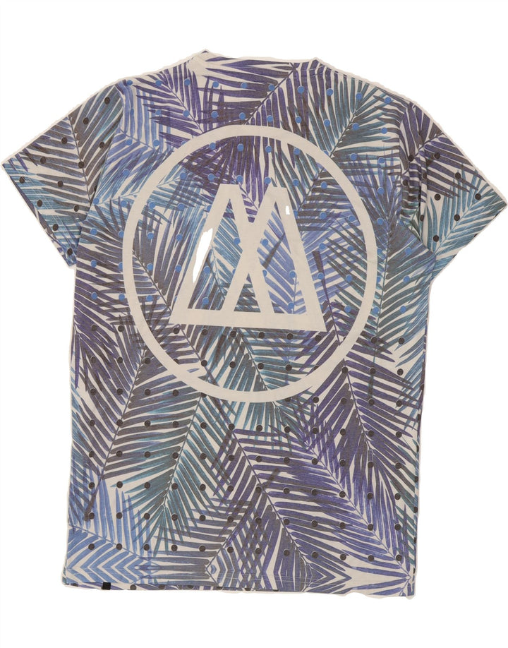 MOSSIMO Mens Graphic T-Shirt Top XL Blue Floral Cotton Vintage Mossimo and Second-Hand Mossimo from Messina Hembry 