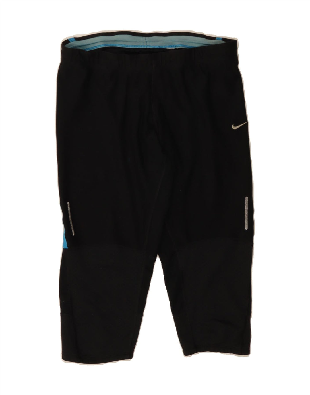 NIKE Womens Capri Tracksuit Trousers UK 14 Medium  Black Polyester Vintage Nike and Second-Hand Nike from Messina Hembry 