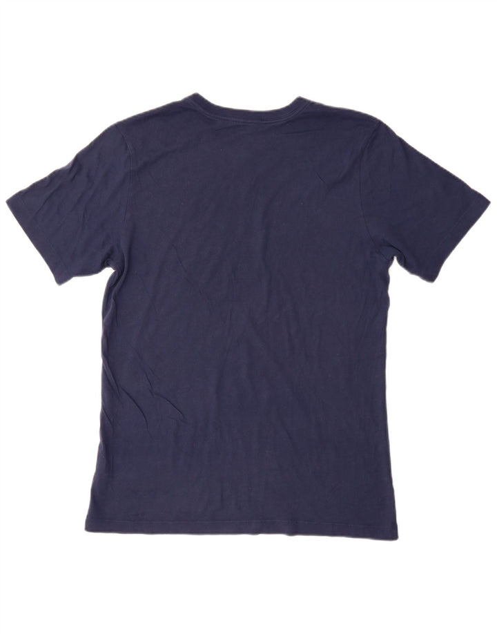 NIKE Mens T-Shirt Top Small Navy Blue Cotton
