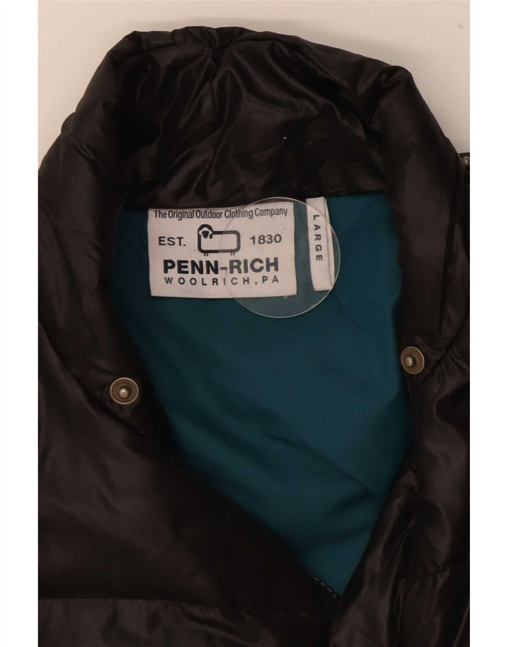 Woolrich Mens Padded Jacket UK 40 Large Black