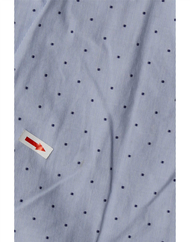 Tommy Hilfiger Mens New York Fit Shirt Small Blue Geometric