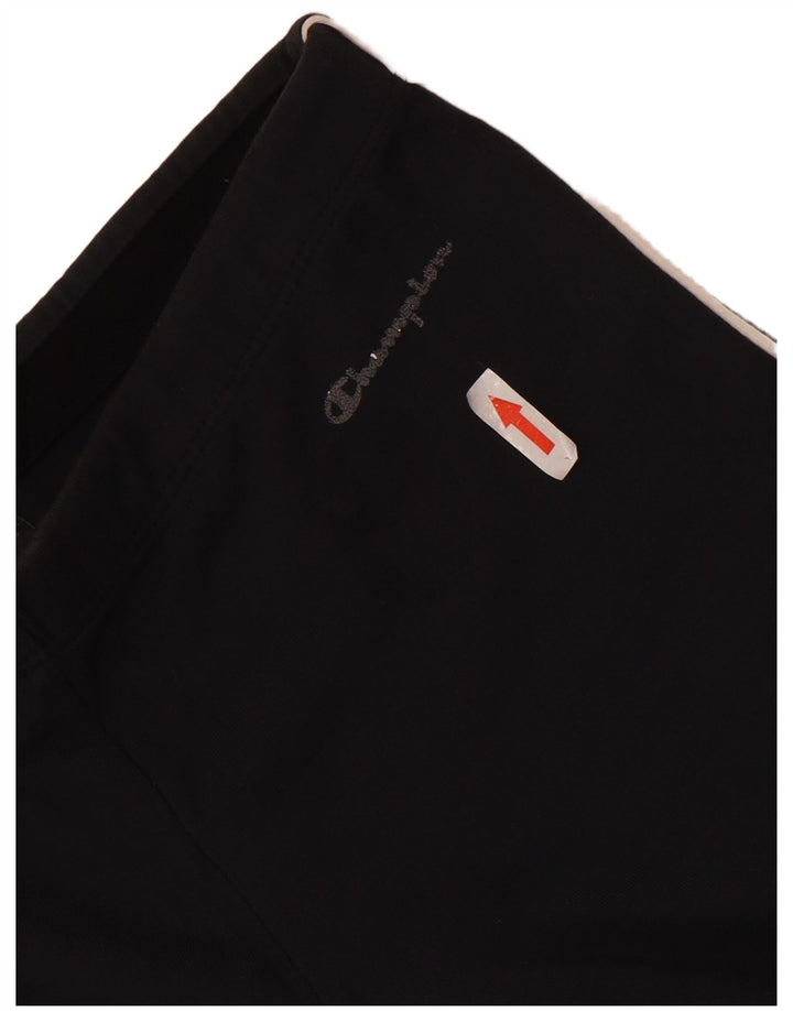 Champion Womens Tracksuit Trousers UK 8 Small Black Cotton
