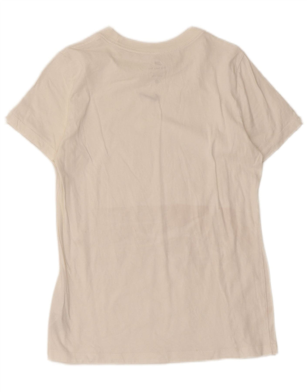 Nike Womens T-Shirt Top UK 10 Small White Cotton