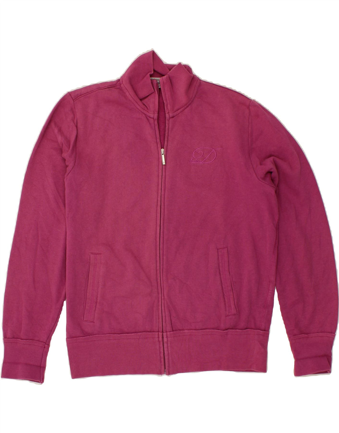 DIADORA Womens Tracksuit Top Jacket UK 14 Medium Pink Cotton Vintage Diadora and Second-Hand Diadora from Messina Hembry 
