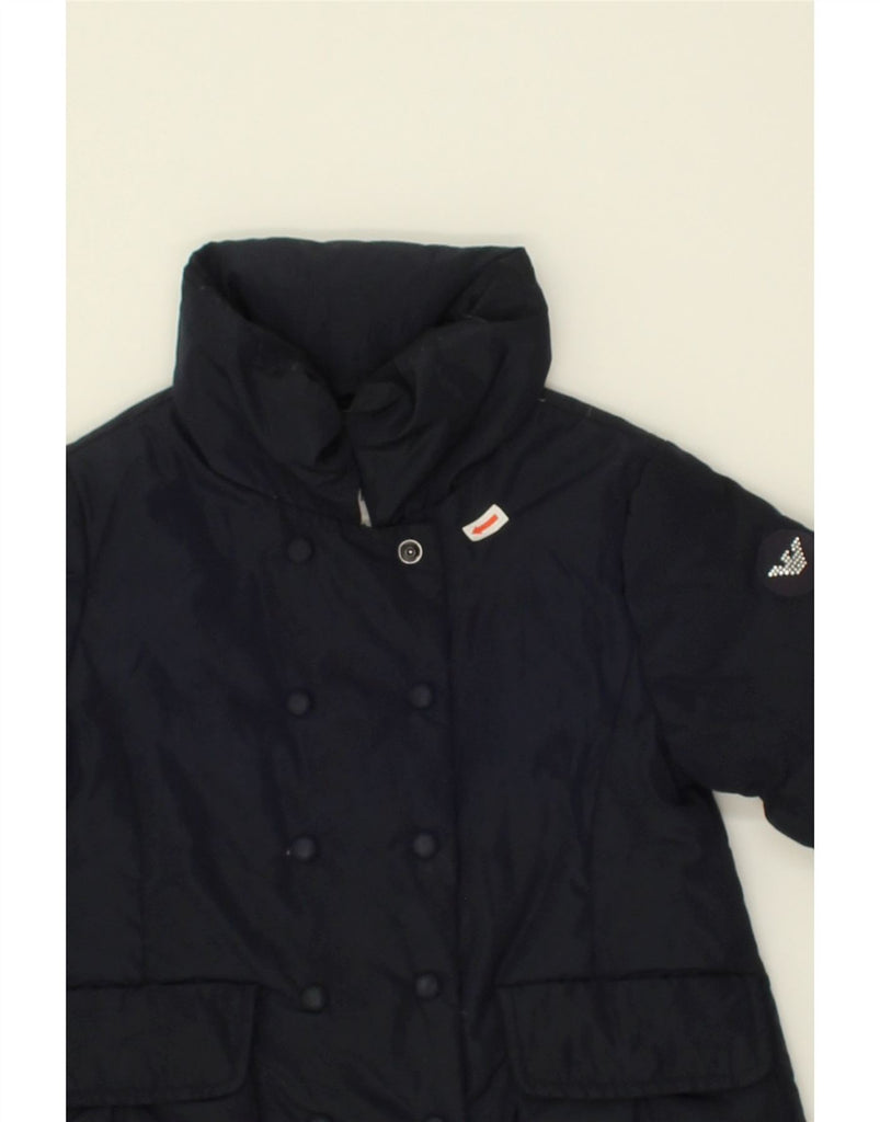 ARMANI JUNIOR Baby Girls Padded Coat 18-24 Months Navy Blue Polyester | Vintage Armani Junior | Thrift | Second-Hand Armani Junior | Used Clothing | Messina Hembry 