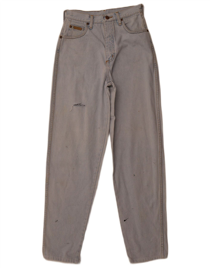 Wrangler Womens High Waist Tapered Jeans W24 L30  Blue