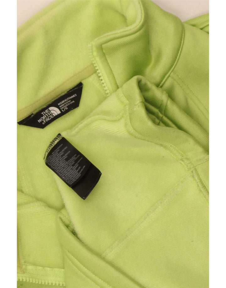 The North Face Womens Tracksuit Top Jacket UK 14 Large Green Polyester