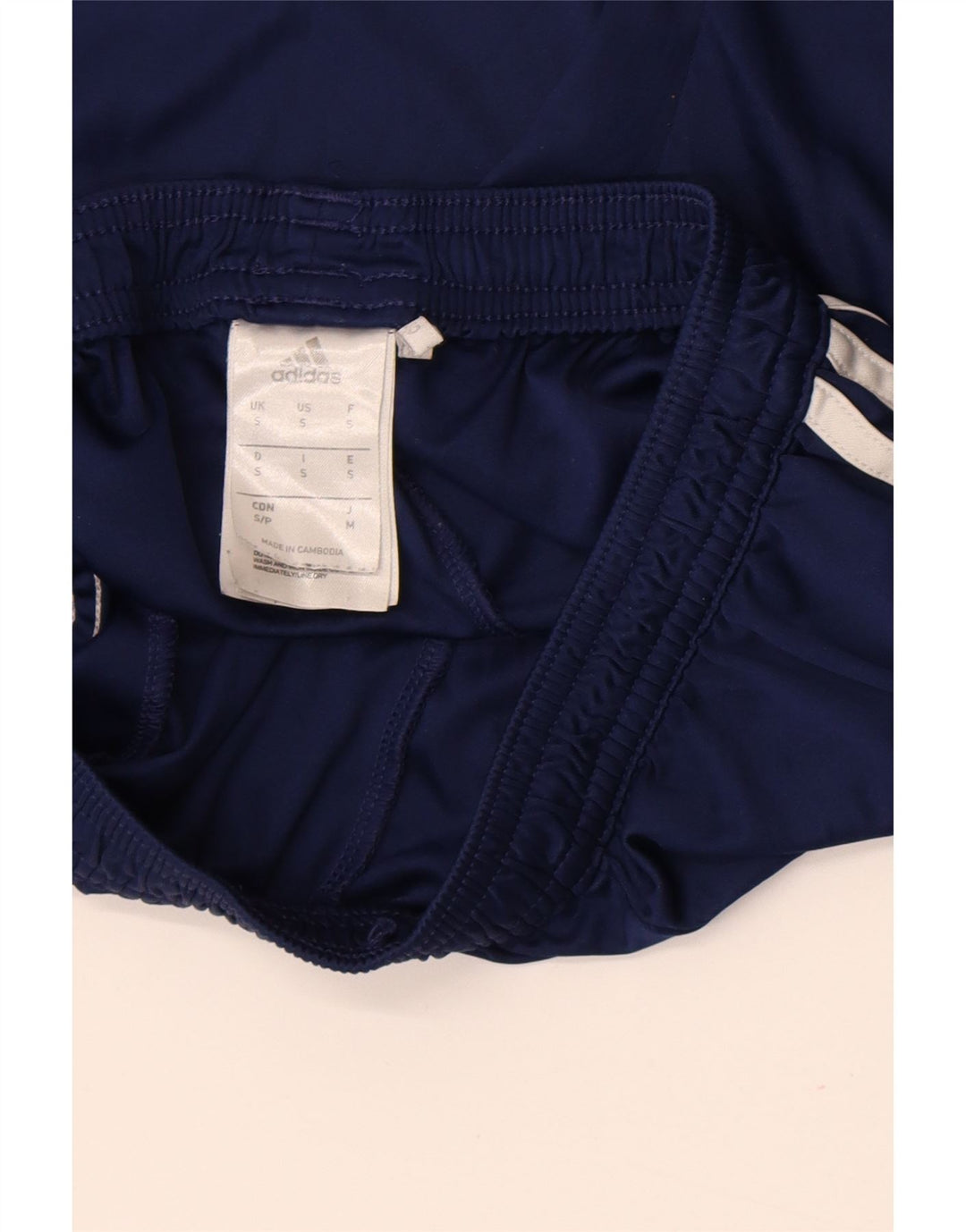 Adidas Mens Climalite Sport Shorts Small  Navy Blue Colourblock Polyester
