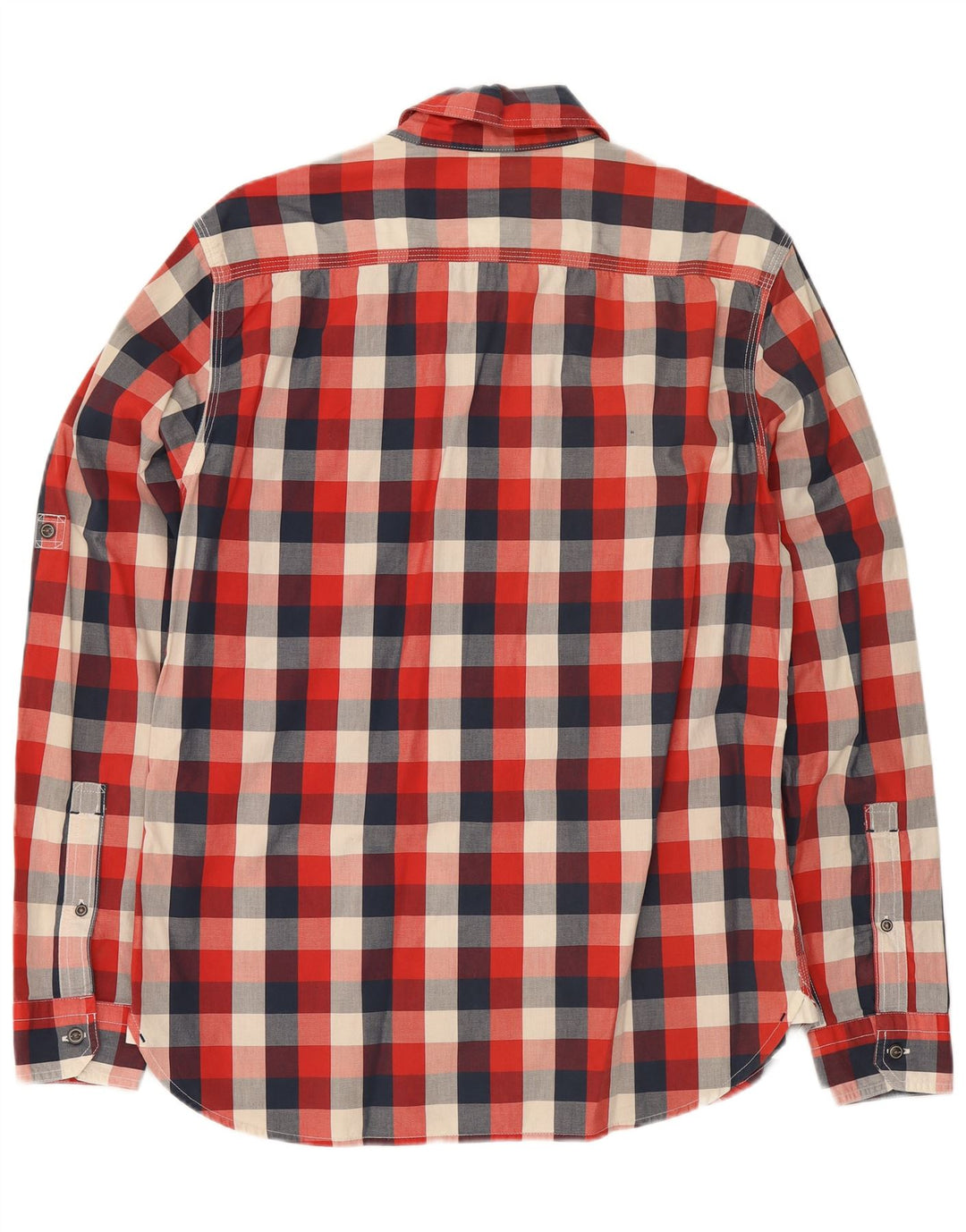Levi's Mens Slim Fit Shirt Medium Red Gingham Cotton