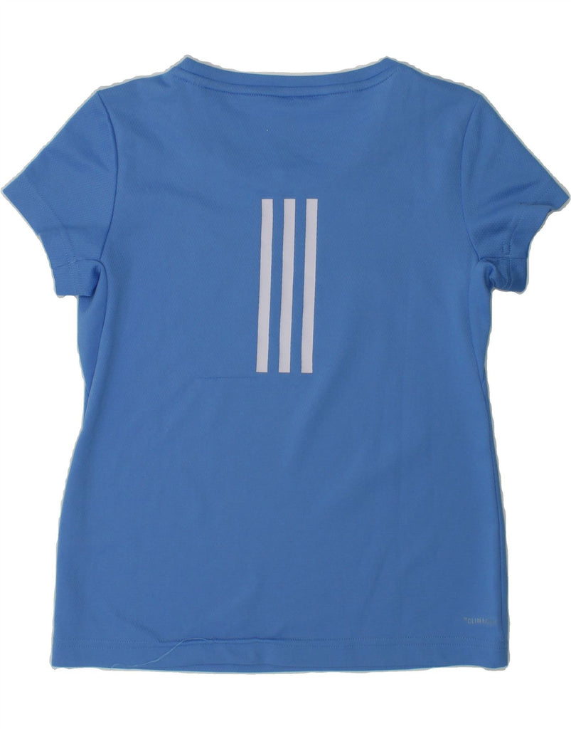 ADIDAS Girls Climacool Graphic T-Shirt Top 9-10 Years Small Blue | Vintage Adidas | Thrift | Second-Hand Adidas | Used Clothing | Messina Hembry 