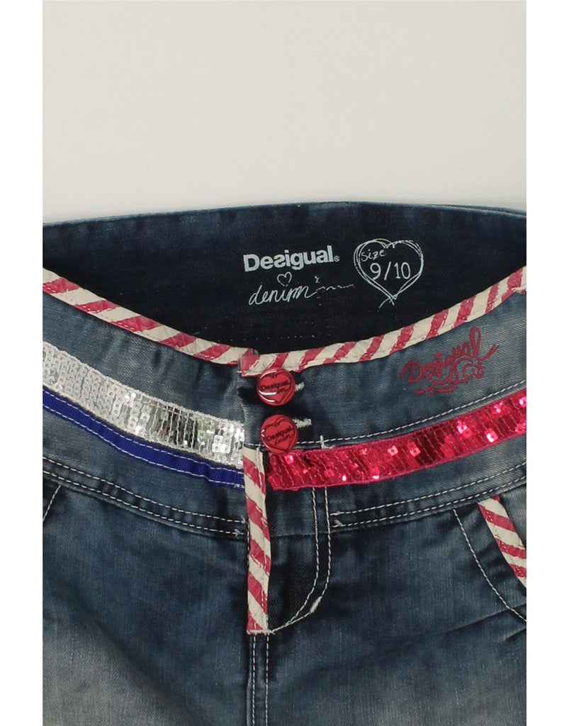 DESIGUAL Girls Denim Bubble Skirt 9-10 Years W24  Blue Cotton | Vintage Desigual | Thrift | Second-Hand Desigual | Used Clothing | Messina Hembry 