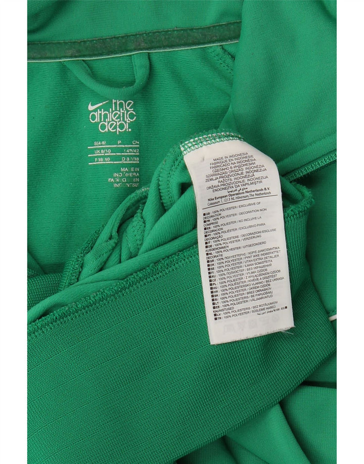 Nike Womens Tracksuit Top Jacket UK 8/10 Small Green Polyester