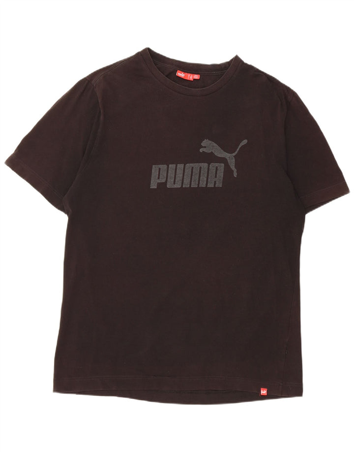 PUMA Mens Graphic T-Shirt Top XL Black
