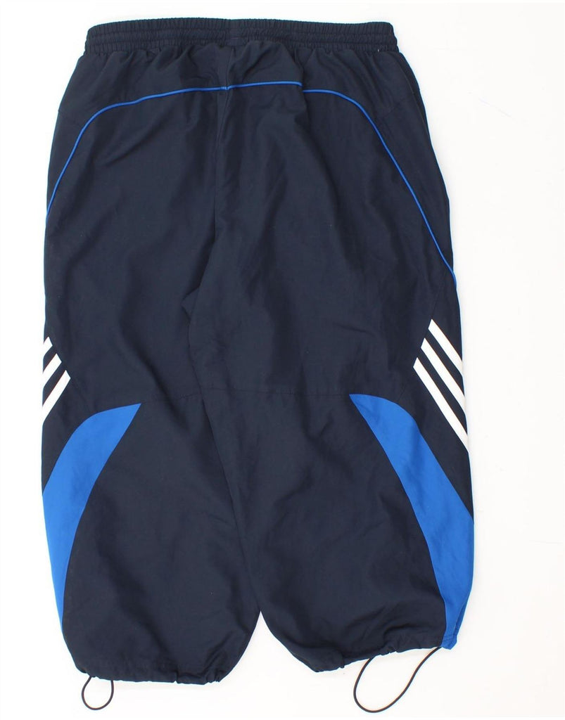 ADIDAS Mens Bermuda Sport Shorts Medium Navy Blue Colourblock Polyester Vintage Adidas and Second-Hand Adidas from Messina Hembry 