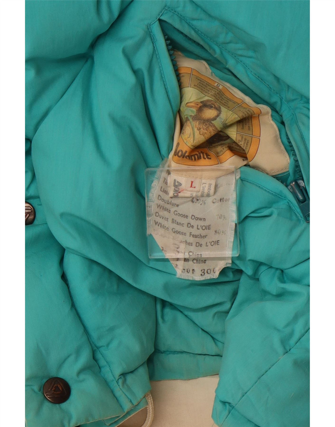 DOLOMITE Mens Reversible Quilted Gilet UK 40 Large Blue Cotton