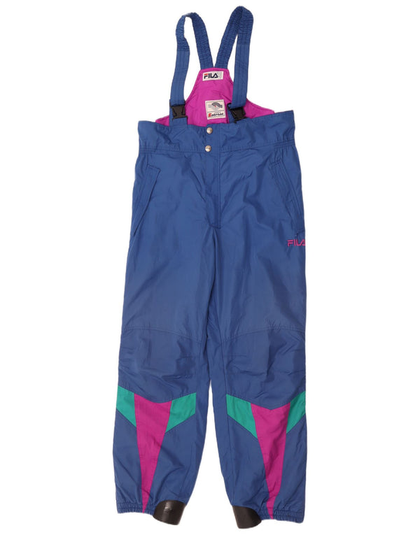 Fila Mens Dungarees Ski Trousers IT 50 Large Blue Colourblock Polyester