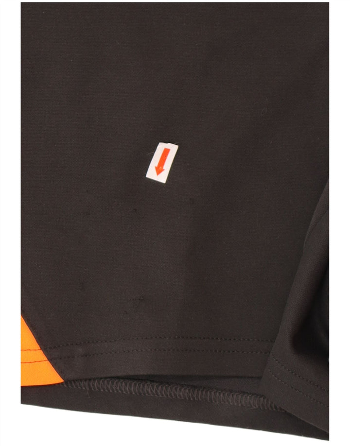 VINTAGE Mens Graphic Sport Shorts 2XL Grey Colourblock