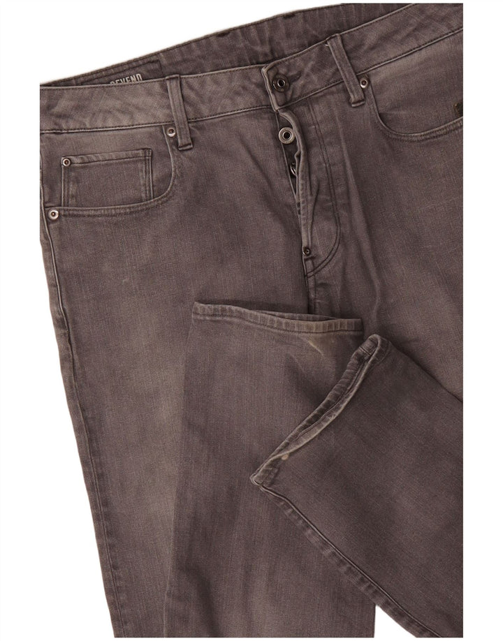 G-Star Mens Straight Jeans W32 L32 Grey Cotton