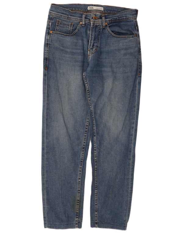 Zara Mens Slim Jeans EU 38 Small W30 L28 Blue