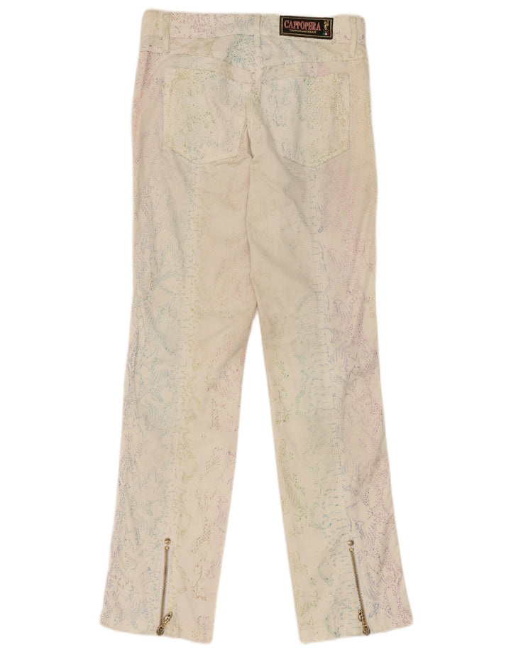 Cappopera Womens Casual Trousers IT 42 Medium W26 L29 Off White
