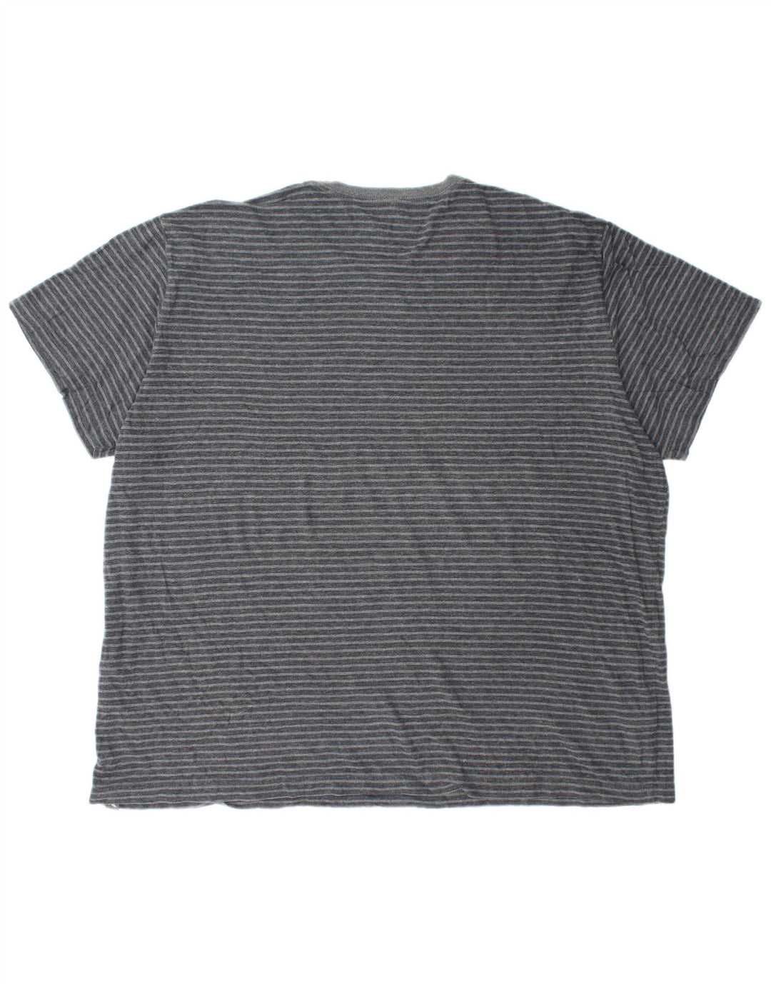 EDDIE BAUER Mens T-Shirt Top 2XL Grey Striped Cotton