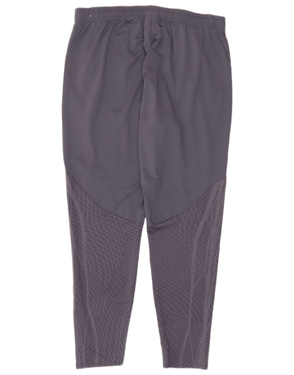 Nike Womens Liverpool Slim Fit Tracksuit Trousers UK 18 XL Grey Geometric
