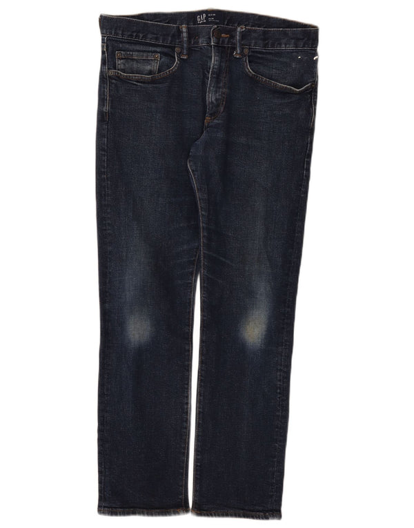 Gap Mens Slim Jeans W32 L27 Navy Blue Cotton