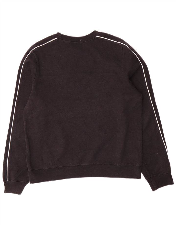 Nike Womens Sweatshirt Jumper UK 14 Medium Black Cotton