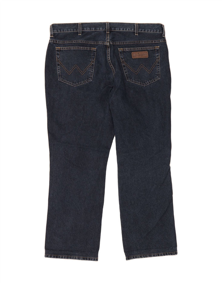 WRANGLER Mens Straight Jeans W40 L28 Navy Blue Vintage Wrangler and Second-Hand Wrangler from Messina Hembry 