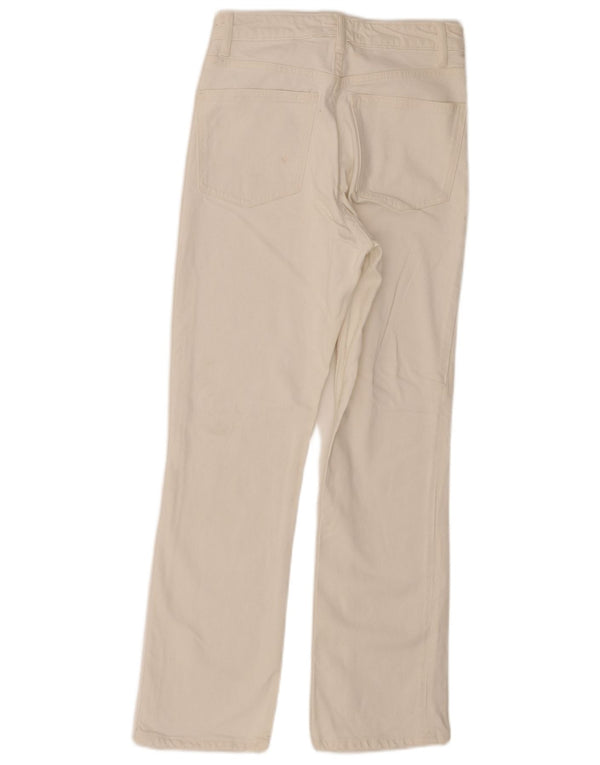 Zara Womens Straight Jeans EU 36 XS W26 L27 White Cotton