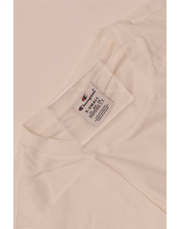 Champion Mens T-Shirt Top XS White