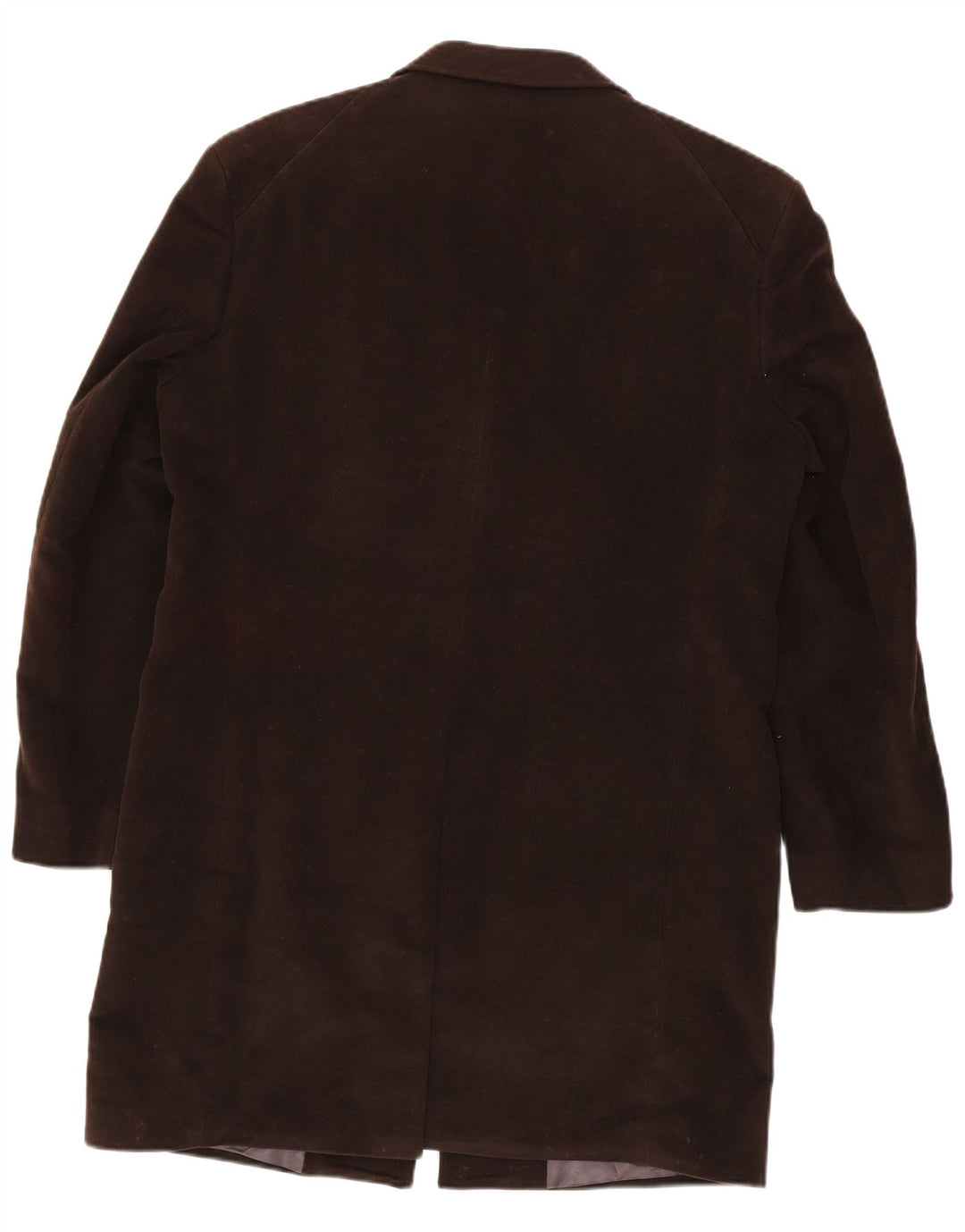 French Connection Mens Overcoat UK 40 Large Brown Cotton