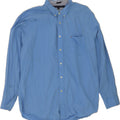 TOMMY HILFIGER Mens Shirt XL Blue Cotton Vintage Tommy Hilfiger and Second-Hand Tommy Hilfiger from Messina Hembry 