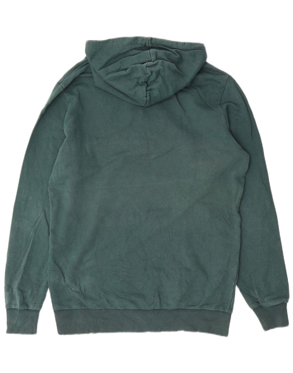 Puma Mens Graphic Hoodie Jumper Medium Green Cotton
