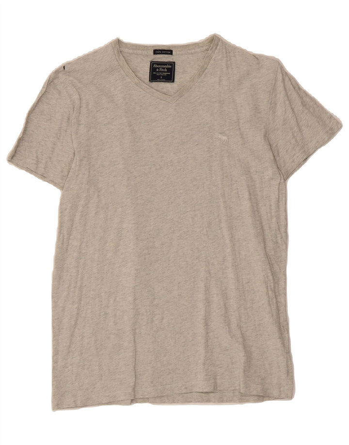 ABERCROMBIE & FITCH Mens T-Shirt Top Small Grey Cotton Vintage Abercrombie & Fitch and Second-Hand Abercrombie & Fitch from Messina Hembry 