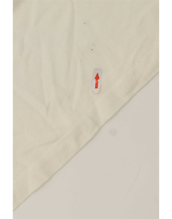 Lacoste Mens Polo Shirt Size 6 XL White Cotton