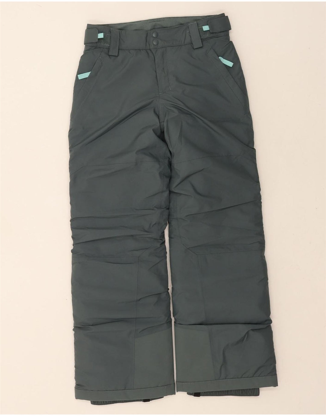 Patagonia Girls Ski Trousers 9-10 Years Medium  Khaki Polyester