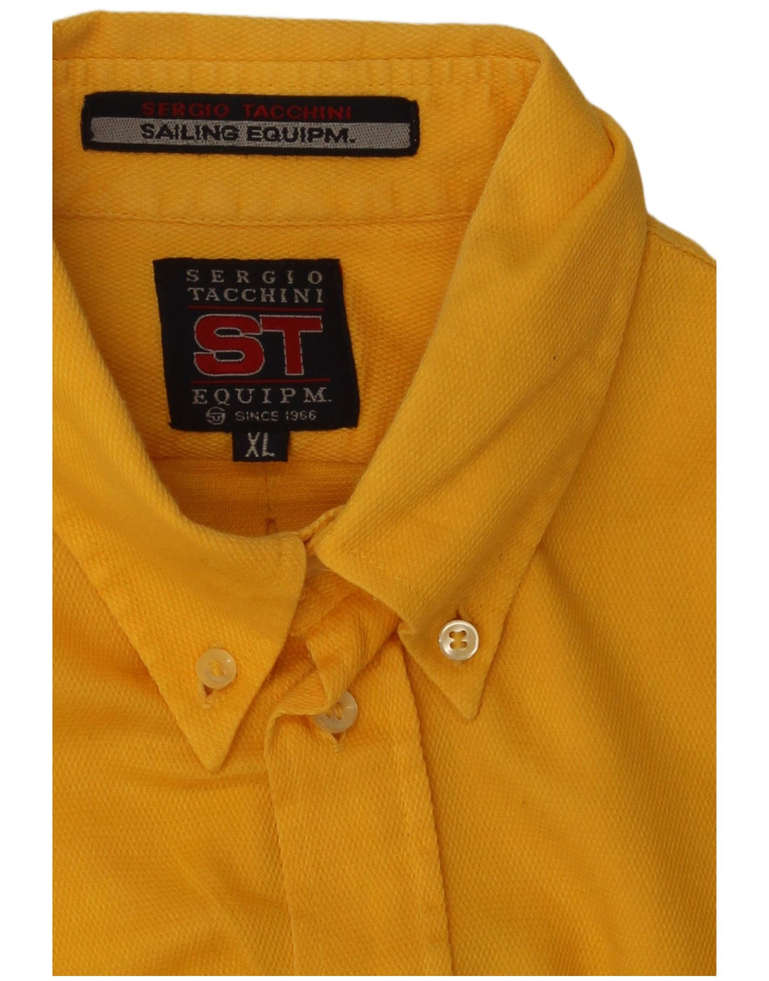 Sergio Tacchini Mens Shirt XL Yellow