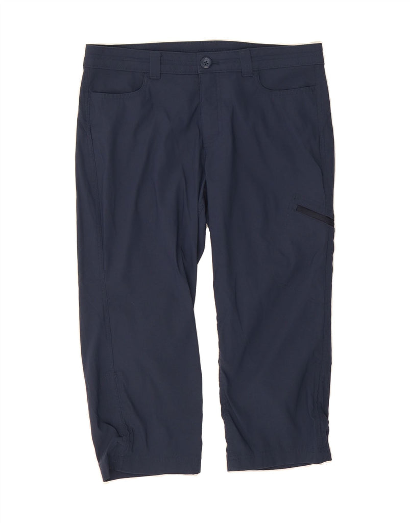 EDDIE BAUER Womens Cargo Capri Trousers US 10 Large W34 L20 Navy Blue Vintage Eddie Bauer and Second-Hand Eddie Bauer from Messina Hembry 