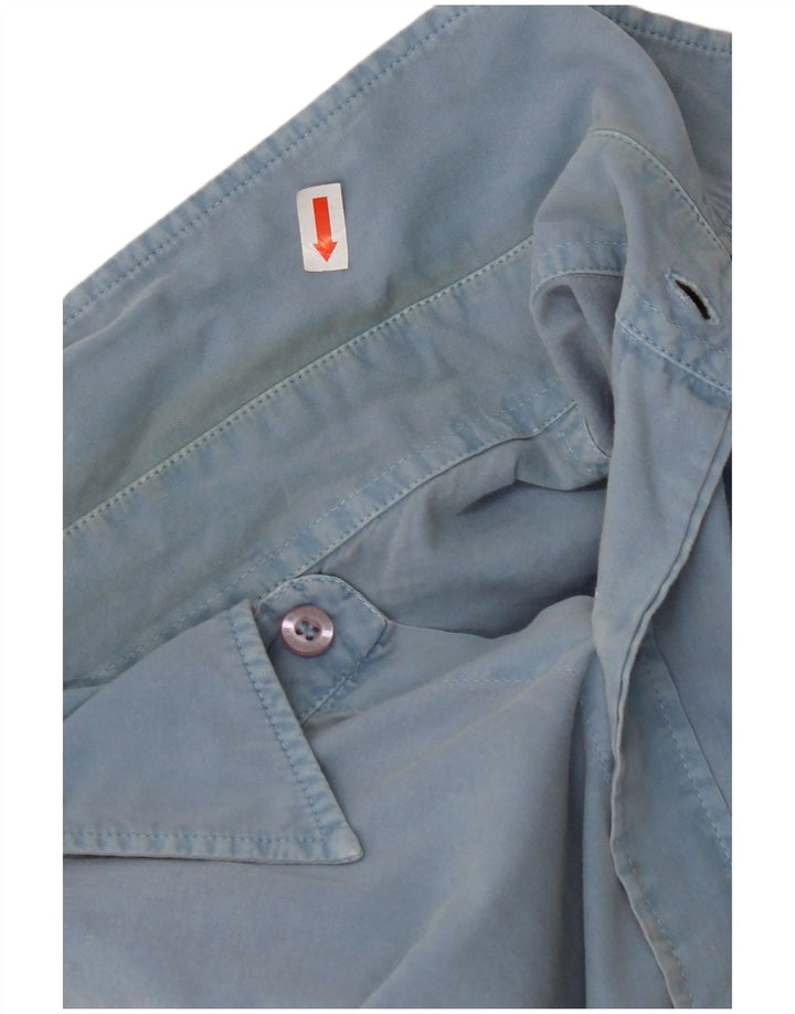 WRANGLER Mens Shirt Large Blue Cotton