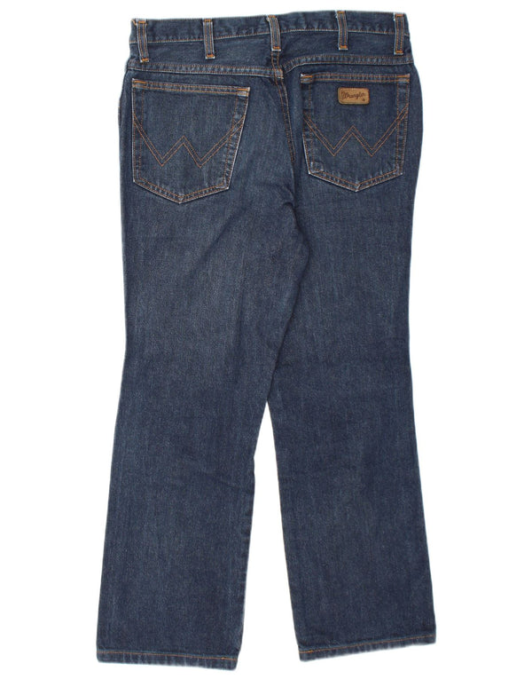 Wrangler Mens Alaska Straight Jeans W33 L27 Blue Cotton
