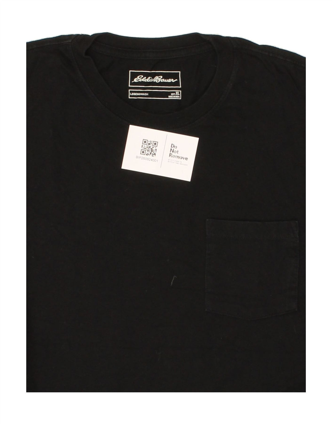 EDDIE BAUER Mens T-Shirt Top XL Black Cotton Vintage Eddie Bauer and Second-Hand Eddie Bauer from Messina Hembry 